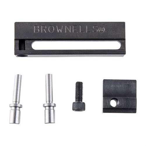 Das HAMMER/SEAR BLOCK KIT ermöglicht dir präzises Messen und Anpassen von Hammer und Sear ausserhalb der Waffe mit verschiedenen Pins für gängige Modelle.