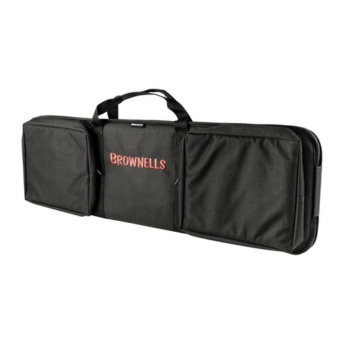 Il Brownells Discreet Tactical Rifle Case è realizzato in nylon resistente, con imbottitura morbida, maniglie avvolgenti e tasche extra large per un trasporto sicuro e pratico.