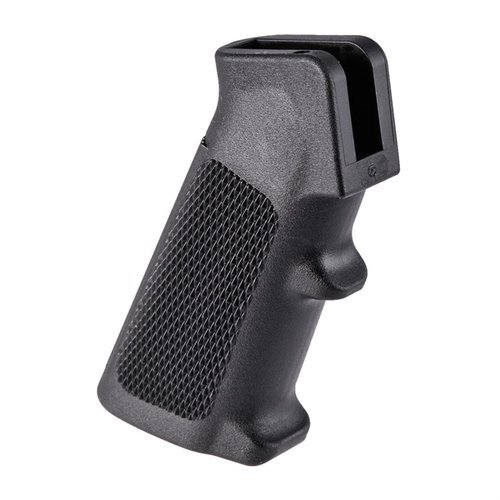 Il Brownells AR-15 A2 Pistol Grip è un punto di riferimento per costruzioni di qualità, offrendo comfort e controllo. Viti e rondelle non inclusi.