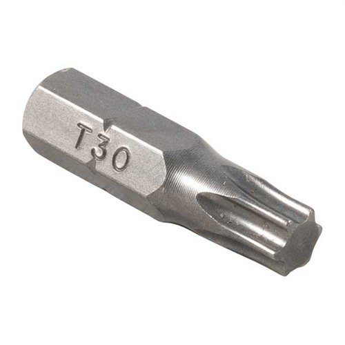 Les TORX® BITS T30 de Brownells sont parfaits pour les vis de montage de lunettes et autres applications, avec 10 embouts de 1" et un shank de &frac14;".