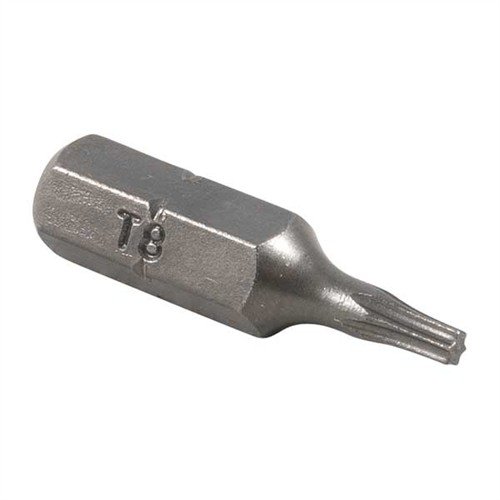 I bit TORX® T8 di BROWNELLS sono ideali per avvitare anelli e basi per ottiche, con una lunghezza di 1