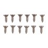 Das UNPLATED STEEL FLAT HEAD WOOD SCREW KIT enthält 12 Schrauben in verschiedenen Grössen, ideal zum Brünieren oder Bläuen ohne Beschichtung, in praktischer Box.