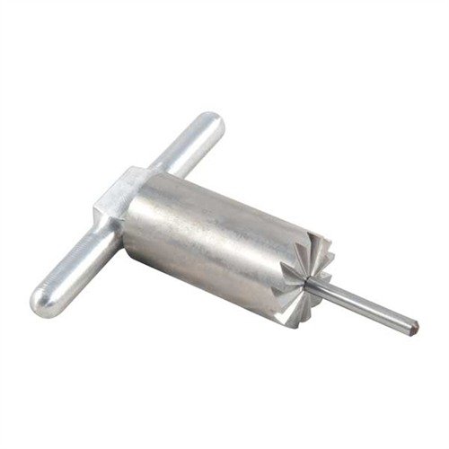 Il cutter per faccia a 90° in acciaio temprato permette di quadrate i muzzles di fucili e pistole, riparando danni e dings, con piloti intercambiabili.