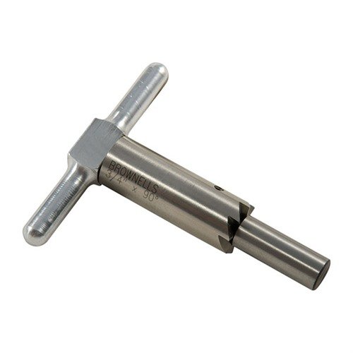 Der 90° MUZZLE FACING CUTTER aus gehärtetem Stahl ermöglicht dir, Mündungen präzise zu begradigen und Schäden zu reparieren. Inkl. Handgriff und Pilot.