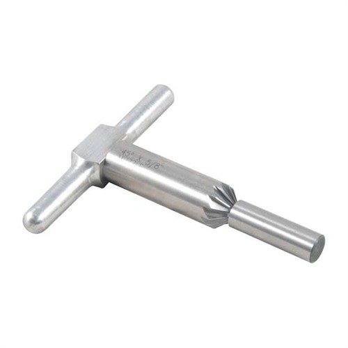 Le cutter de chambrage à 45° facilite la sortie des balles et accélère le rechargement des revolvers, tout en étant compatible avec plusieurs calibres.