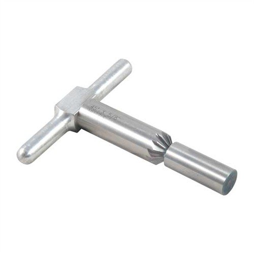 Il cutter di chamfering a 45° smussa i bordi delle bocche delle canne e delle camere dei cilindri, migliorando l'uscita dei proiettili e il riempimento rapido.