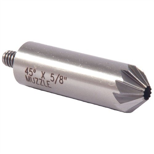 Améliore ton précision avec le 45° Chamfer Cutter de Brownells, idéal pour corriger les bords tranchants et les problèmes d'alimentation des cartouches.