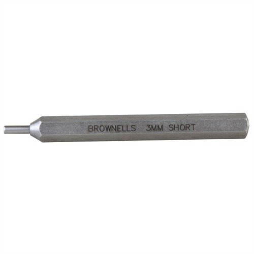 I punzoni a coppa Brownells offrono un design specializzato in acciaio indurito, garantendo una rimozione sicura dei perni a testa rotonda senza danneggiarli.