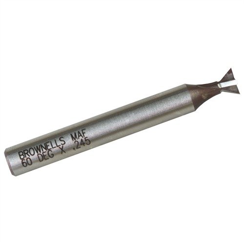 Il cutter per inserti di mira anteriore HSS da 60° è ideale per tagliare dovetail precisi per inserti colorati, garantendo risultati rapidi e professionali.