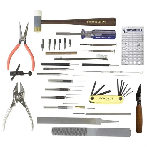 Mit dem BASIC GUNSMITH KIT hast du 24 essentielle Werkzeuge, um grundlegende Reparaturen, Reinigung und Wartung an fast jeder Waffe professionell durchzuführen.