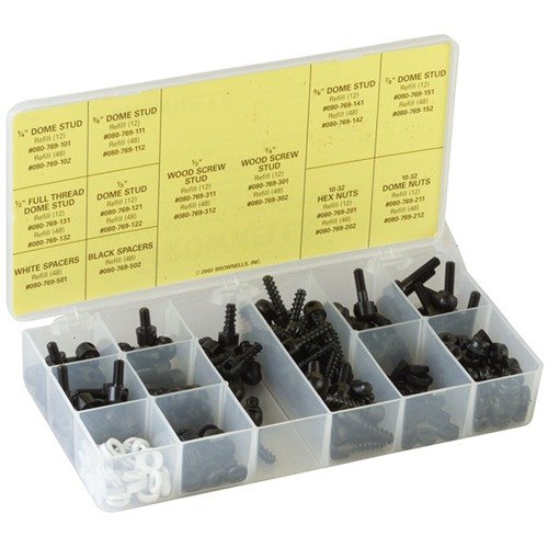 Il kit SLING SWIVEL STUD di UNCLE MIKES offre tutte le parti necessarie per i supporti di sling, risparmiando tempo e denaro, tutto in una comoda scatola.