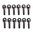 UNCLE MIKES DOME SWIVEL STUD 10-32X5/8" 12 PACK