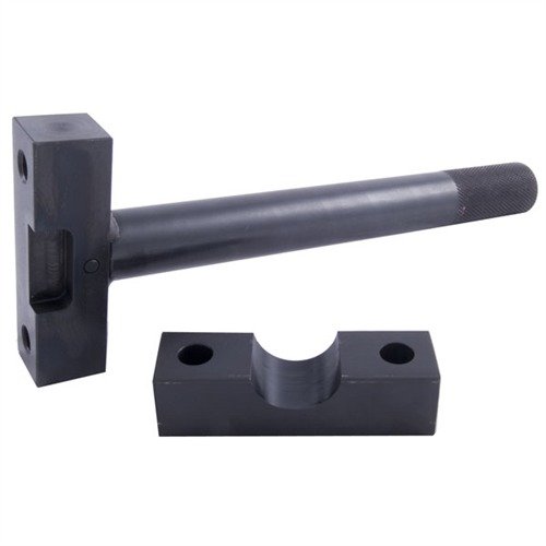 La Brownells Large Ring Mauser Rifle Action Wrench & Head offre una base in acciaio robusto, teste intercambiabili e distribuzione uniforme della coppia per una manutenzione sicura.