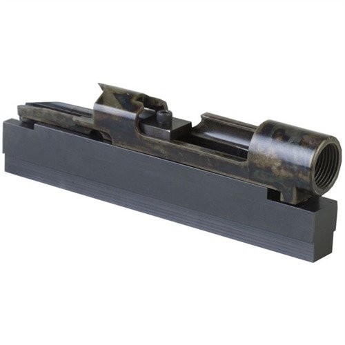 Die MAUSER Receiver Holding Fixture bietet eine stabile Plattform, um Mauser 98 Receiver sicher zu halten und Schäden zu vermeiden, ideal für Modifikationen.