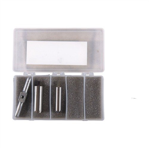 Mit dem BRASS ONE CALIBER SET kannst du Mündungen präzise nachschneiden und entgraten, für saubere Geschossausgänge und schnelle Nachladezeiten.