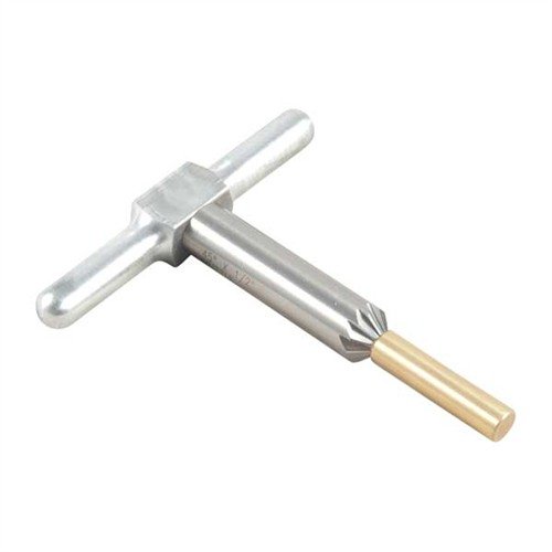 Il cutter chamfering a 45° smussa i bordi delle bocche di fucile e pistola, facilitando il riempimento veloce dei cilindri nei revolver.