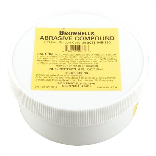 Das SILICON CARBIDE ABRASIVE COMPOUND #180 GRIT ist ideal für das präzise Anpassen von Stahlteilen und bietet eine langanhaltende Schneidwirkung.