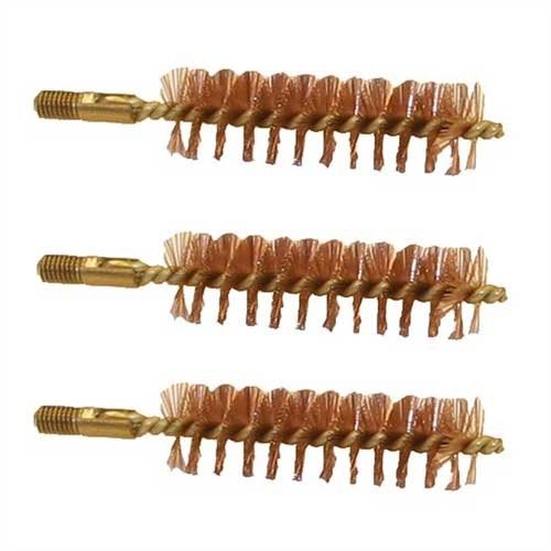 Le spazzole BEEFY™ in bronzo da .375 calibro presentano un design esclusivo per resistere a lavori di pulizia impegnativi, con attacchi 10-32 robusti.