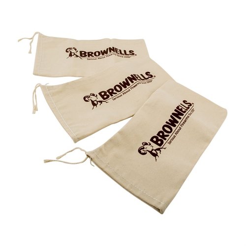 Entdecke die robusten 10oz Canvas Shooting Bags von Brownells – ideal für Stabilität und Präzision beim Schiessen, mit praktischem Zugbandverschluss!