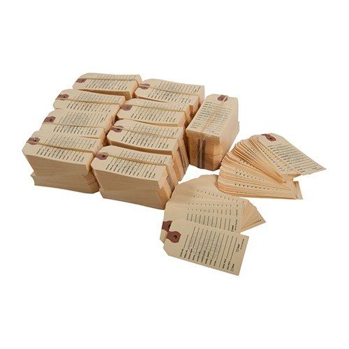 Ces étiquettes de prix pour armes facilitent la vente en fournissant toutes les infos nécessaires, avec 11 sections et 3 couleurs pour une identification rapide.