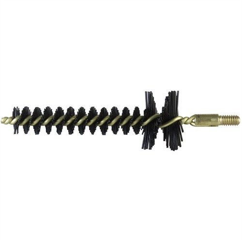 La spazzola per camera in nylon di BROWNELLS offre setole resistenti che puliscono efficacemente la camera e le recessi del perno di bloccaggio, compatibile con M16, AR-15 e AR-10.