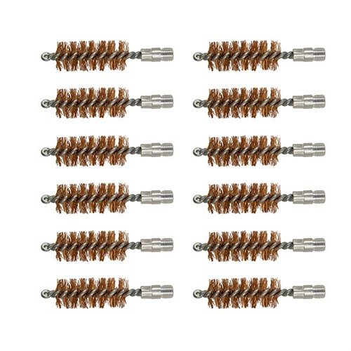 Die DOUBLE-TUFF™ BORE BRUSH entfernt mühelos hartnäckige Ablagerungen in deinen Waffen mit extra-dicken Phosphorbronze-Borsten, die die Läufe nicht zerkratzen.