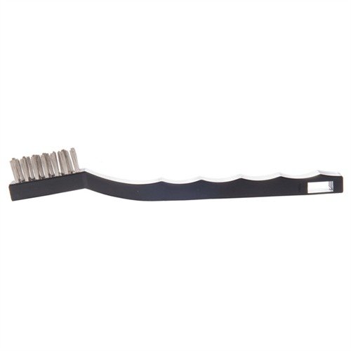 Set di 6 spazzole in acciaio inossidabile, bronzo o nylon, con manico scanalato per una presa sicura, ideali per pulire e grattare diverse superfici.