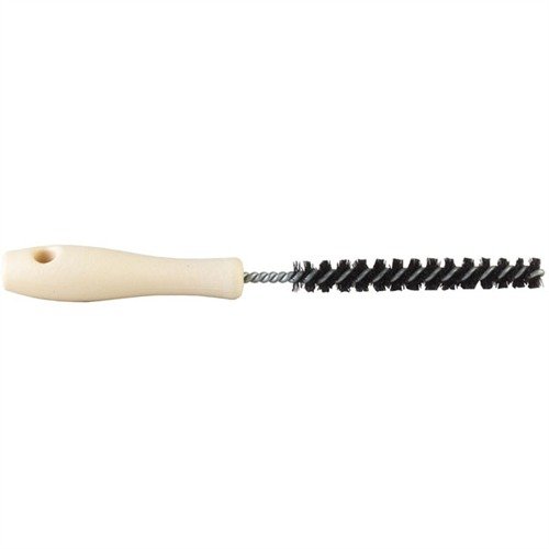 Le UNIVERSAL BOLT BRUSH de BROWNELLS nettoie facilement l'intérieur des corps de culasse grâce à ses brosses en nylon robustes, parfait pour les armes Mauser et plus.