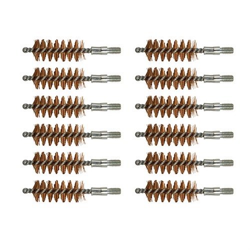 Die STANDARD LINE BRONZE BORE BRUSHES bieten langlebige, gründliche Reinigung mit hochwertigem Phosphorbronze und sind in praktischen 12er-Packs erhältlich.