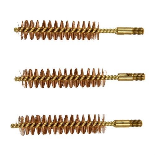 Le spazzole BEEFY™ in bronzo .458 cal. offrono un design esclusivo per resistere a lavori di pulizia impegnativi, con filettature 10-32 che non si allentano.