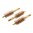 BROWNELLS DOUBLE-TUFF BRASS BRUSH, .44/.45 CALIBER SPL PISTOL, 3 PACK