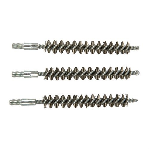 Die STANDARD LINE STAINLESS STEEL BORE BRUSHES bieten aggressive Reinigung für stark verschmutzte Läufe und sind in praktischen 3er-Packungen erhältlich.