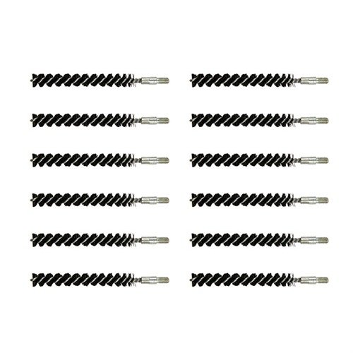 Le spazzole per canna in nylon di alta qualità di Brownells offrono resistenza ai solventi, senza graffi e con manici in acciaio per una pulizia efficace e duratura.