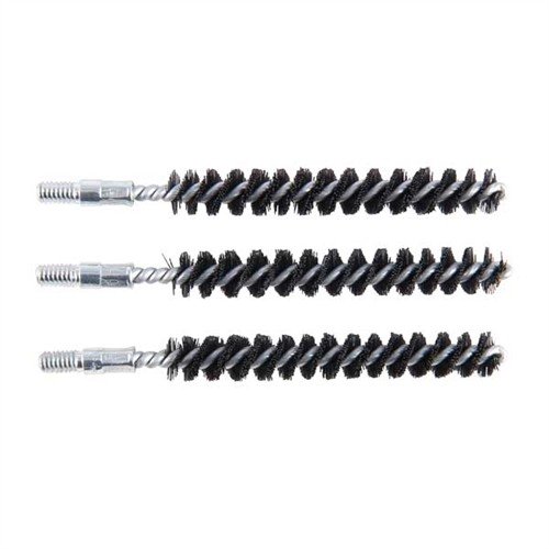 Le spazzole per canne in nylon Brownells offrono una pulizia efficace senza graffi, con manici in acciaio resistenti e una confezione conveniente da 3 pezzi.