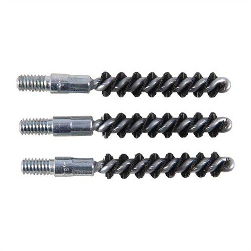 Le spazzole per canne in nylon Brownells offrono una pulizia efficace senza graffi, con manici in acciaio resistenti e disponibili in confezioni da 3 per maggiore convenienza.