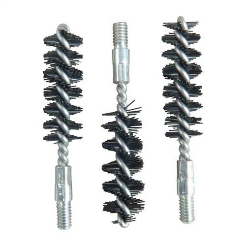 Le spazzole per canne in nylon di Brownells offrono una pulizia efficace senza graffi, con un design in acciaio resistente e confezione conveniente da 3 pezzi.