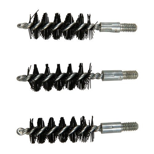 Le spazzole per canne in nylon di Brownells offrono una pulizia efficace senza graffi, con un design in acciaio a pezzo unico per una durata superiore.