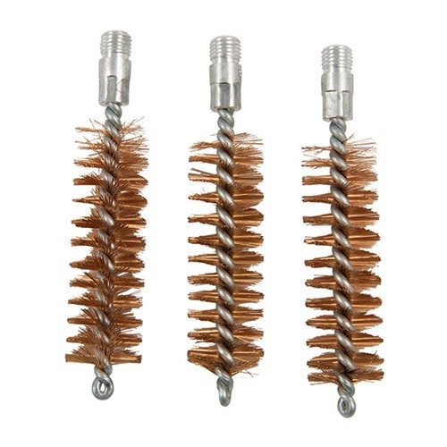 Le SHOTGUN CHAMBER BRUSH en bronze résistant à la corrosion nettoie facilement et rapidement les chambres de ton fusil de chasse, avec des filetages 5/16"-27.