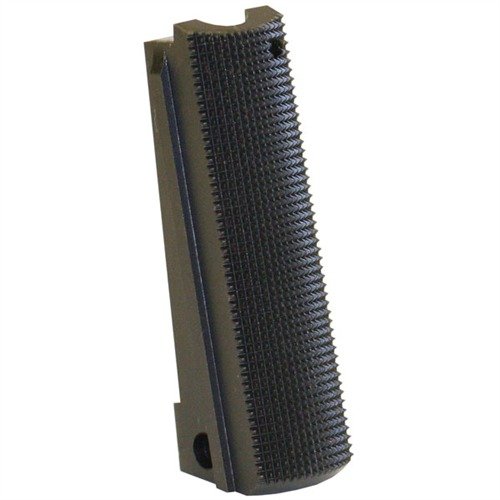 Der FLAT Mainspring Housing für 1911 bietet hervorragende Griffigkeit mit 25 lpi Checkering und passt perfekt zu jedem Full-Size 1911, ideal für Wettkampf und Alltag.