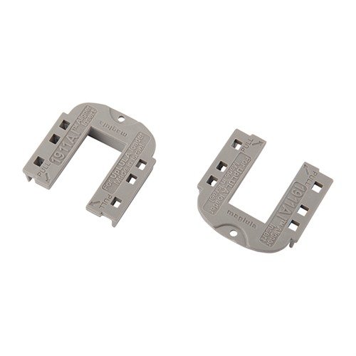 Der 1911A1 Aligner Insert verbessert das Laden von Single-Stack-Magazinen mit dem UPLULA, indem er Wackeln verhindert und perfekt für 1911 .45ACP und 9mm Mags ist.