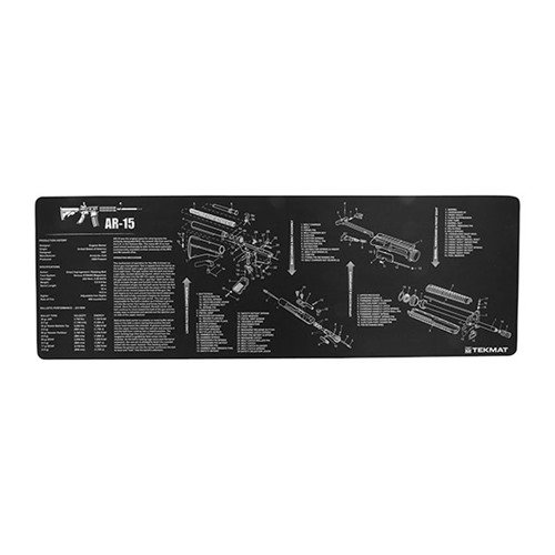 Il TEKMAT Long Gun Cleaning Mat per AR-15 è resistente, con un design anti-scivolo e una superficie morbida per proteggere la tua arma durante la pulizia.