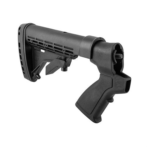 Erlebe mit dem KickLite Tactical Buttstock von Phoenix Technology reduzierte Rückstosskräfte, bessere Kontrolle und schnellere Nachfolgeschüsse für dein Mossberg 500.