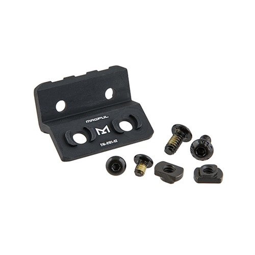 Il M-LOK Offset Light/Optic Mount in alluminio offre una piattaforma ambidestra per montare luci o ottiche, realizzato in alluminio anodizzato Mil-Spec.