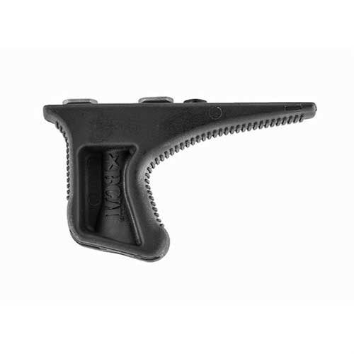 Der KEYMOD BCMGUNFIGHTER KAG Angled Grip bietet eine biomechanisch effiziente Haltung, die positive Kontrolle und Gelenkentlastung für bessere Waffenhandhabung ermöglicht.