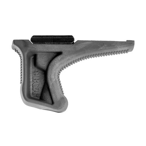 Il PICATINNY BCMGUNFIGHTER KAG Angled Grip offre una presa ergonomica e un design testurizzato per una manipolazione fluida dell'arma e un comfort ottimale.