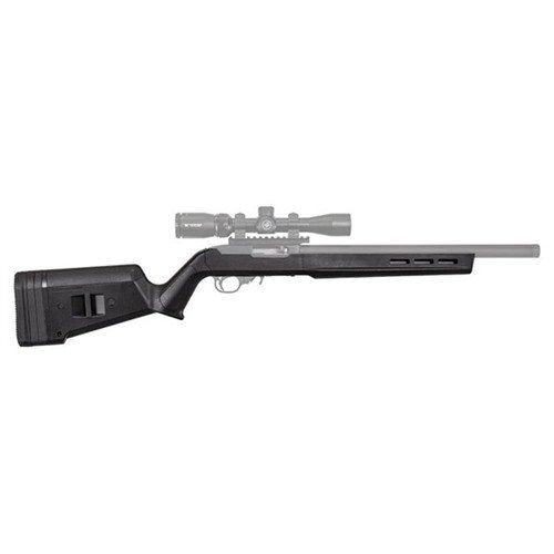 Der RUGER 10/22 Hunter X-22 Stock von MAGPUL bietet eine robuste Polymer-Konstruktion, ergonomisches Design, verstellbare LOP und M-LOK-Kompatibilität für Zubehör.