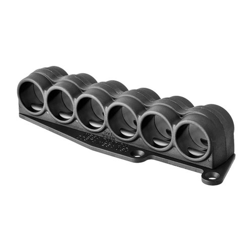 Il SURESHELL POLYMER SHOTSHELL CARRIER offre un trasporto sicuro di 6 cartucce, realizzato in polimero resistente e con sistema di montaggio sicuro per fucili Remington.