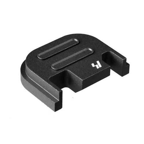 Die V2 Slide Plate für GLOCK von Strike Industries bietet eine einfache, werkzeuglose Demontage und ist aus langlebigem Flugzeug-Aluminium gefertigt.