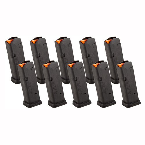 Il PMAG® GL9® per Glock® 19 offre costruzione in polimero, affidabilità, capacità di 15 colpi, e design per una pulizia facile e un'ottima presa.