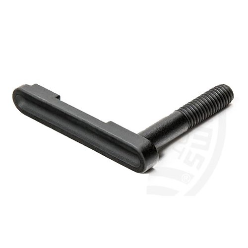 Der AR-15 Enhanced Magazine Catch von Battle Arms ist robust, leicht und hat einen niedrigen Profil für den Magazinauslöser, um versehentliches Entladen zu vermeiden.